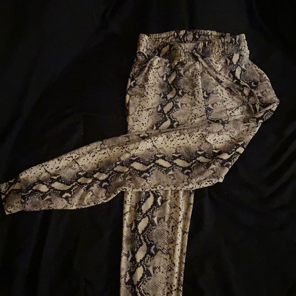 Snake Print Joggers